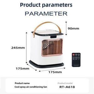 Ventilateur de refroidissement par pulvérisation de bureau, appareil de soulagement de la chaleur estivale