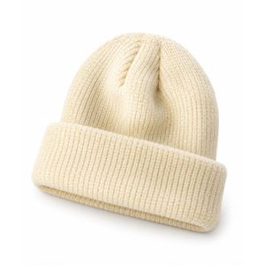 Bonnet en tricot  beige 