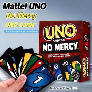 NOUVEAU jeu de société U-no No Mercy, 168 cartes, idéal pour voyager, un excellent jeu pour amis