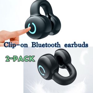Écouteurs Bluetooth Clip-On Lot de 2 | Confortables Son Clair Longue Autonomie Pour Couples & Famille