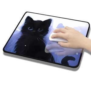 Cat Pattern Anti-Skid Mouse Pad - 24 x 18 cm - Durable Rubber Base