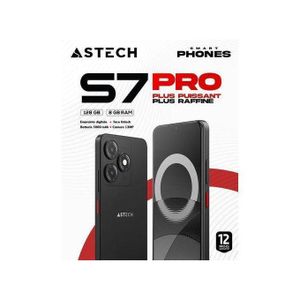 Astech S7 PRO 128 Go RAM 8 Go 5000 mAh - NOIR