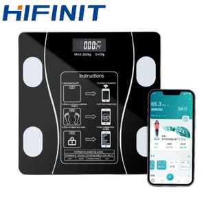 Hifinit Balance de pesage du corps numérique avec mesure précise-bluetooth