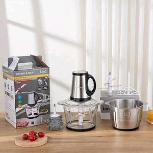 Hachoir à Viande et Légumes Electrique Inox 3 Litres MULTIFONCTION 2 IN 1