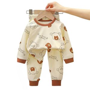 Arsuxeo Enfant pur coton pyjama garçon bande dessinée manches longues T-Shirt Top + pantalon bébé vêtements de nuit