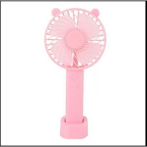 Mini Ventilateur portable petit modéle rechargeable avec oreiille -rose