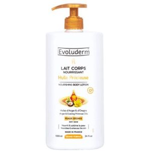 Evoluderm Lait Corps Nourrissant Huile Précieuse 1000 ML