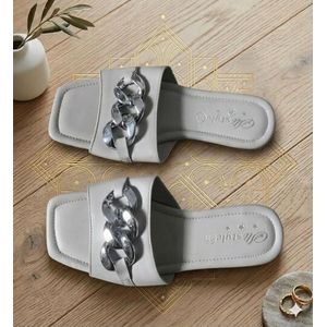 Chaussures femmes-Argent 