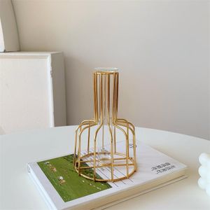 Vase décoratif en fer forgé, ornement pour récipient hydroponique
