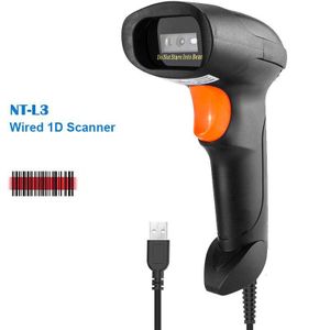 Scanner de codes-barres unidimensionnel filaire L3, scanner de codes-barres portable