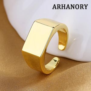 ARHANORY Bague ajustable pour homme, bagues simples, bijoux élégants