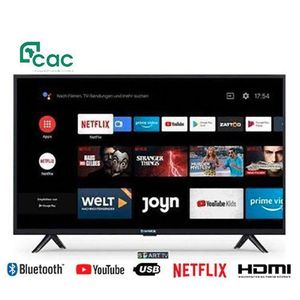Cac Téléviseur LED HD Smart TV 43  Pouces Android 9.0 OS Design Ultra Slim - CAC43