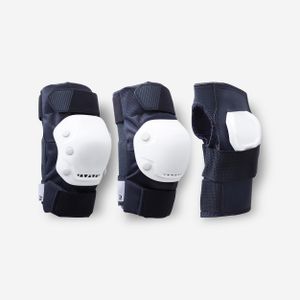 Oxelo Set 3x2 protections roller adulte FIT500 BLEU FONCE