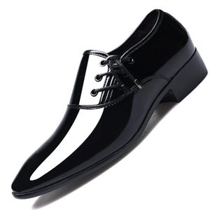 GLARPEBIE Chaussures En Simili Cuir Pour Hommes Chaussures Formelles Pour Hommes Chaussures à enfiler à pampilles pour hommes, chaussures habillées - Noir