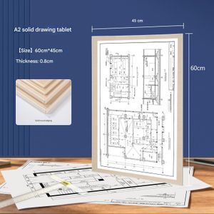 Planche à dessin portable, planche à croquis en bois et chevalet