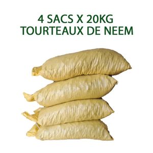 Katiopa 4 Sacs x Tourteau de Neem 20kg – Engrais organique 100% Naturel