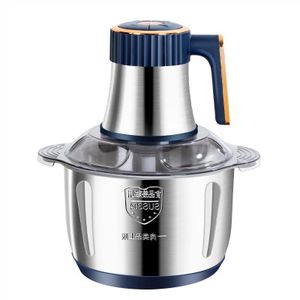 Broyeur à viande 5L grande capacité en acier inoxydable - Bleu