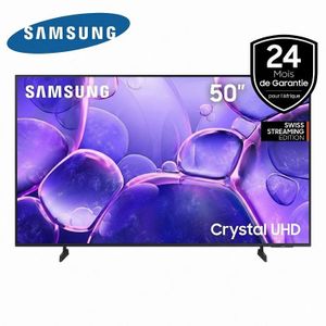 Samsung Téléviseur 50 Pouces Smart Android - UA50U8000FUXLY - Crystal 4K HDR Smart ultra slim