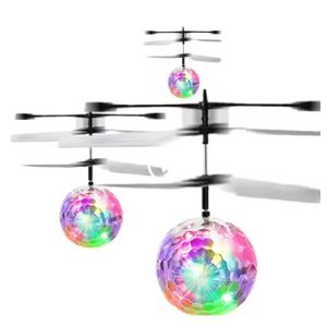 Boule de cristal volante à induction à lumières colorées, aéronef à suspension à détection gestuelle, jouet interactif rechargeable anti-chute pour enfants, jouet de loisirs intérieur et extérieur jouet