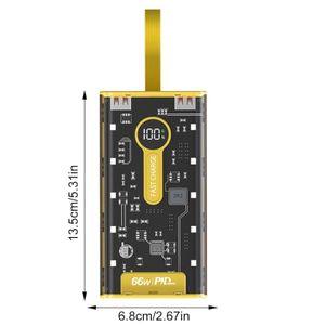 Gen Batterie Externe Portable 10000 mAh Slim design, Chargeur Portable, Powerbank 10000mAh