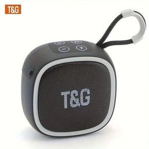 T&G Enceinte Bluetooth sans fil TG659–Étanche, TWS 5.3, Carte TF, USB, Radio FM, Appels mains libres