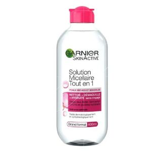 Garnier SKIN ACTIVE - SOLUTION MICELLAIRE TOUT EN 1 - PEAUX SECHES ET SENSIBLES - 400ML