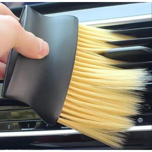 Brosse à poussière pour intérieur automobile, Brosses de nettoyage pour voiture, Poils souples, Brosse de détails, Outil de dépoussiérage pour tableau de bord, Ventilateurs de climatisation de voiture