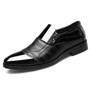 GLARPEBIE Chaussures habillées en cuir pour hommes, chaussures Oxford pour hommes formelles à lacets en pointe, chaussures de smoking noires