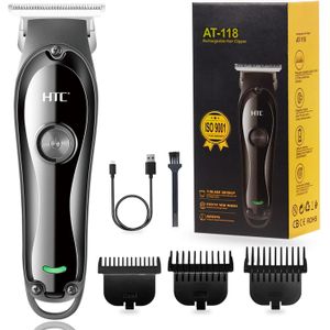 Htc Tondeuse à cheveux professionnelle pour épilation du visage, de la tête et du corps - Avec lames ultra tranchantes - Cadeau pour homme - AT-118
