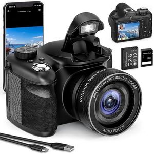 Autre Appareil photo numérique 75 mégapixels  Caméra UHD 8K - WiFi - Double Objectif,  Enregistrement Double Vue- Carte mémoire 8go