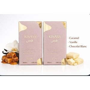 Pack 2 Kissas – Duo Gourmand Vanille Caramel - Inspiré d'Éclaire - Longue Tenue - 100 ml