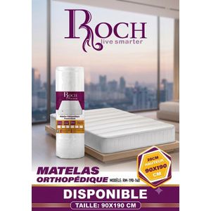 Roch ROCH MATELAS ORTHOPEDIQUE 90X190 - Confort Ferme & Maintien Optimal