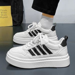 GALUIN Baskets décontractées pour hommes basses à lacets - Noir