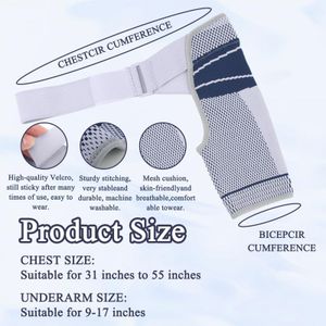 Support d'épaule Brace Pad Sports Care Sangle arrière unique Wrap