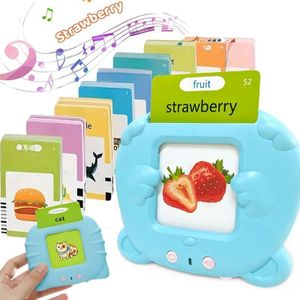 Parler cartes Flash tout-petits Machine d’apprentissage langage éducatif précoce livre Audio électronique Kid Flashcards jouets Montessori