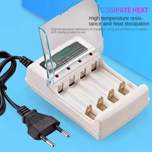 Chargeur de batterie 4 cellules AA AAA 220V nickel-cadmium charge rapide rechargeable intelligent prise de charge batterie 1.2V EU