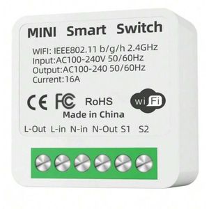 Tuya WiFi mini smart switch 16A 2-way DIY switches timer module support smart life app
