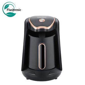Flushrenic Cafetière 250ml, Cafetière électrique sans fil amovible, Bouton d'alimentation intelligent en un clic, Machine à café électrique turque, Revêtement antiadhésif, Noir