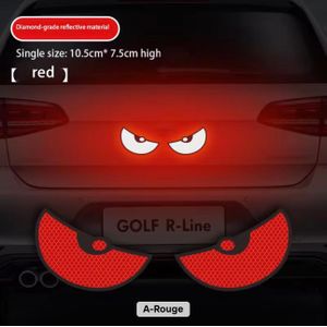 Lot de 2 autocollants réfléchissants mignons anti-collision pour voiture