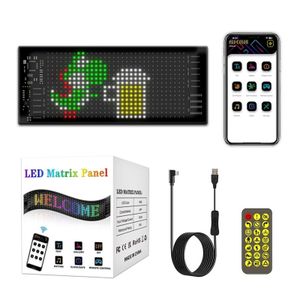 Écran publicitaire monté sur véhicule LED, écran souple autocollant intelligent résistant à l'eau, couleurs complètes - 16*32 pixels (173*70MM)