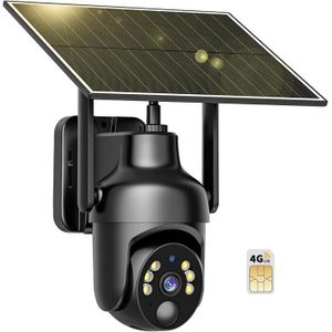 Caméra de surveillance PTZ - Alimentation solaire intelligente