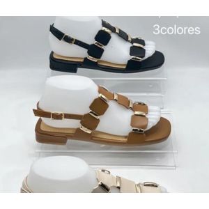 Chaussures fermées à talons compensés Marron