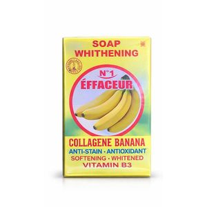 Savon Éclaircissant N°1 Éffaceur Collagène Banane – Anti-Taches & Anti-Oxydant – Teint Éclatant & Peau Douce