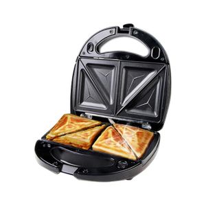 Appareil à Croque-monsieur en Acier Inoxydable - 750 W - Noir