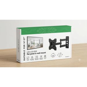 Mural TV Articulé et Pivotant 14" à 27" - Pour Écran LED, LCD, PDP - Orientable et Inclinable jusqu'à 10kg (Modèle PR-MNT-27)