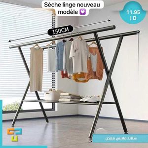 Sèche-linge pliable en acier inoxydable