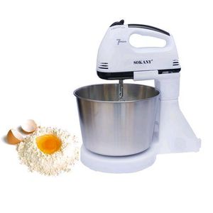 Batteur Electrique avec Bol 2 Litres 7 vitesses - 250 W - Blanc