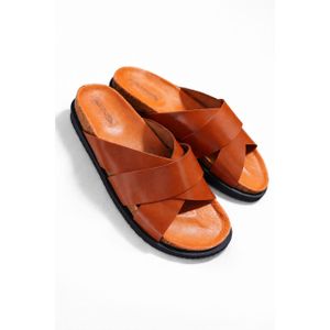 Sandale Mules à Bandes croisées et Semelle orthopédique Pour Homme - Fabrication locale