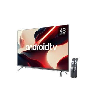 Astech Téléviseur LED 43 Pouces - Smart Android - Noir - Garantie 12 Mois