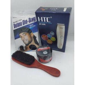 Ensemble - pommade wave + Tondeuse + brosse wave + Durag Respirant 360